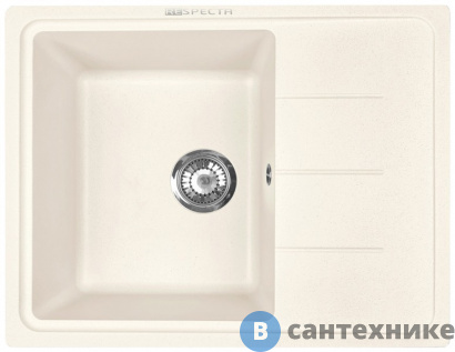 картинка Кухонная мойка RESPECTA Tira RT-62 слоновая кость (RT62.109)