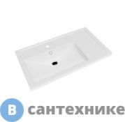 Умывальник Kirovit Фостер 800 П белый мебельный, полочка справа