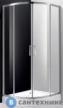 картинка Душевой уголок Cezares MOLVENO-R-2-90-C-Cr-IV (900x900x1900) без поддона