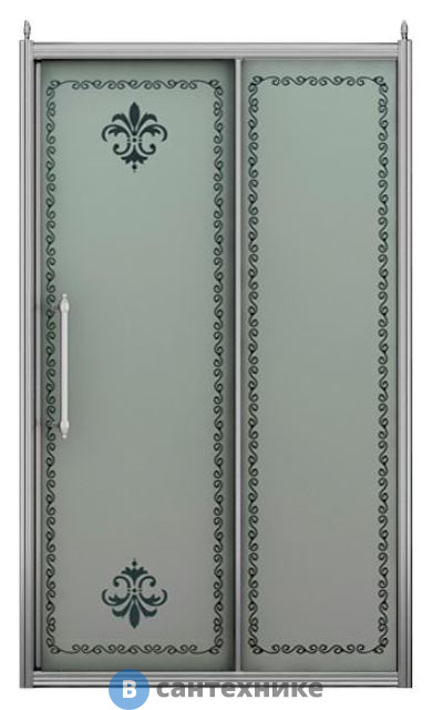 Душевая дверь Cezares RETRO-BF-1-110-PP-Cr