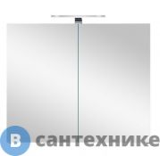 Зеркальный шкаф Orans BC-4023-600 с подсветкой, цвет: чёрный MFC061 (600x140x570)