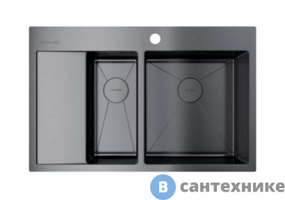 картинка Кухонная мойка OMOIKIRI Akisame 78-2-GM-R (4973102)