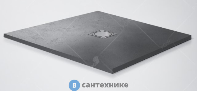 Душевой поддон RGW ST-G квадратный 80*80*2,5 (16152088-02), без сифона