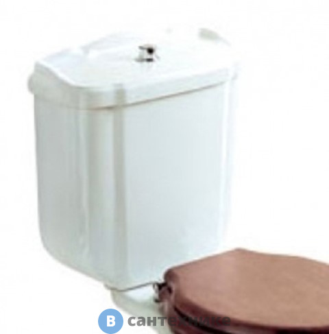 Бачок GLOBO Paestum для моноблока PA003/PA004, 36*17*н47см, без механизма слива, подвод справа снизу, цвет: белый (PA012.BI)