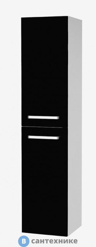 Шкаф Dreja Дрея Q MAX S, черный, высокий (42359)