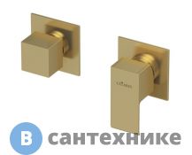 Смеситель Cezares PORTA-VDIM3-M-SR встраиваемый однорычажный с поворотном переключателем на 3 выхода, sunrise