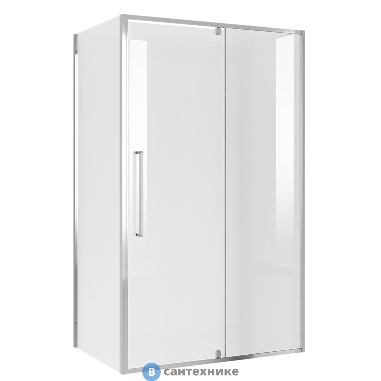 Душевое ограждение Niagara NG-66-11A-A100-34 (110*100*195) прямоугольник, распашная, хром, стекло прозрачное, без поддона