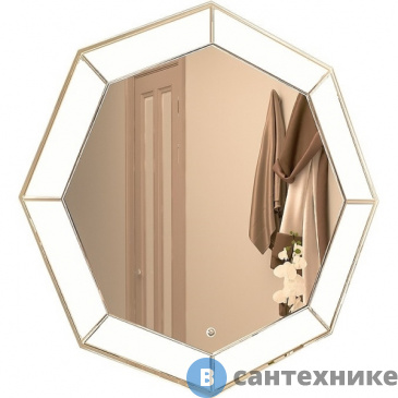 картинка Зеркало AZARIO Renato влагостойкое с подсветкой и гравировкой 800*800 (CS00063643)