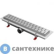Водоотводящий пластиковый желоб AZARIO D40 (боковой слив) с решеткой Medium 650 мм (AZ-CH 650 M)