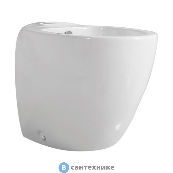 Биде напольное AZZURRA CHARME 52х40 см, с 1 отв. для смесителя, c креплением KIT 2000 CF (CHBIT000000MBI/(CHA500 bi)*1)