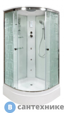 картинка Душевая кабина Deto ЕМ2710 с гм. и эл. (100х100х220 см)