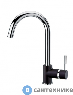 картинка Смеситель Paini 78H4572CRL2LMKM Cox для кухни, гранит/хром