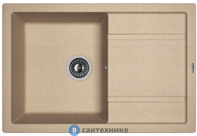 Кухонная мойка FLORENTINA Липси 760, песочный FG (20.160.D0760.107)