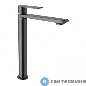 картинка Смеситель Vincea Vogue VBF-1V2GM для раковины, однорычажный, вороненая сталь