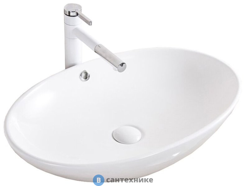 Раковина BelBagno BB1104 накладная, овальная 630x410x160