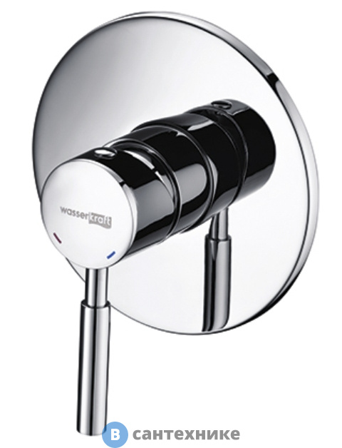 Смеситель WasserKRAFT Main 4151 для душа латунь, хромоникелевое покрытие