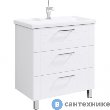 картинка Тумба под раковину Aqwella MANCHESTER 81 MAN01083 (напольная, белый)