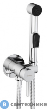картинка Смеситель Damixa Option 211000000 с гиг. душем и крючком