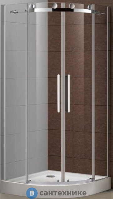 Душевой уголок Cezares STYLUS-O-M-R-2-90-C-Cr (900х900х1950) без поддона