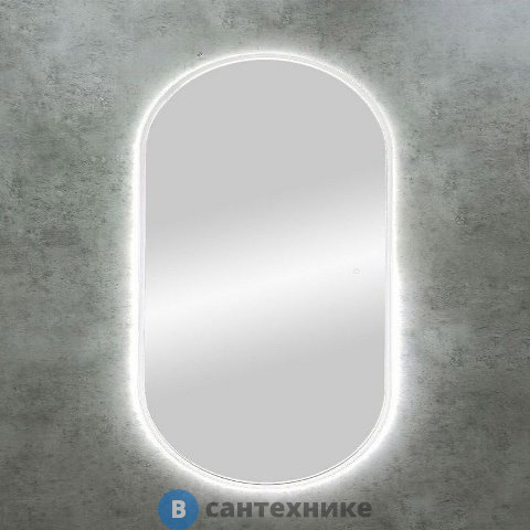 Зеркало Art & MAX Bari 700х1100 White с подсветкой (AM-Bar-700-1100-DS-F-White)