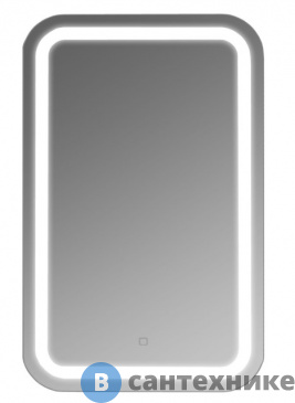 картинка Зеркало Loranto Стиль 500*800 с сенсором на подложке, овальное (CS00080496)