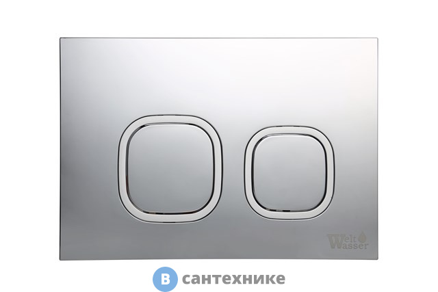 Кнопка смыва WELTWASSER WW AMBERG RD-MT CR для инсталляции матовый хром