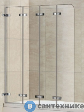 картинка Шторка на ванну WELTWASSER WW100 100ZD4-100 1000х1400 мм