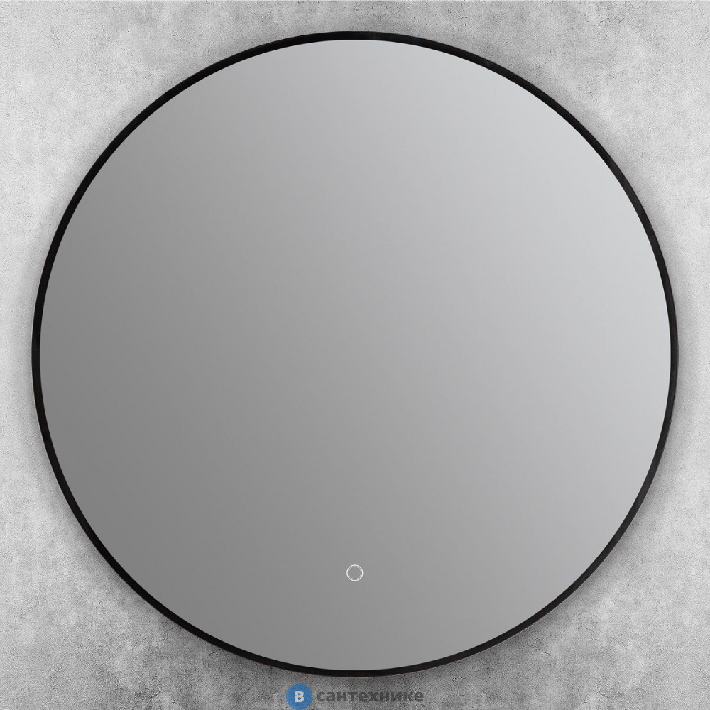 Зеркало ART&MAX Sanremo AM-San-700-DS-F-Nero с подсветкой