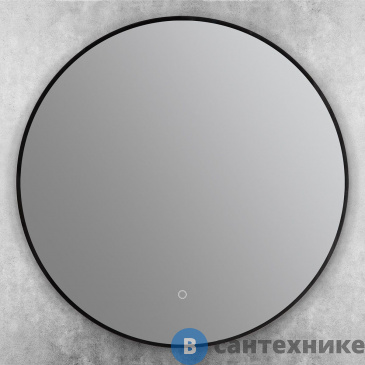 картинка Зеркало ART&MAX Sanremo AM-San-700-DS-F-Nero с подсветкой