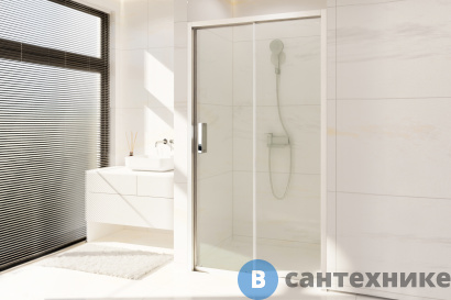 картинка Душевая дверь Royal Bath ACCORD RB HS-T-ST 145x200 (прозрачное) (RB145HS-T-ST)