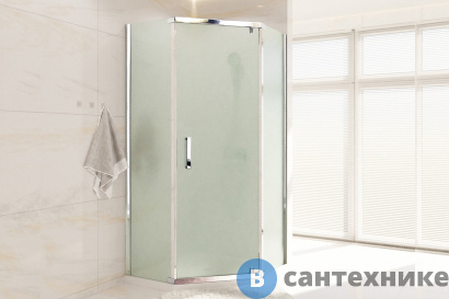 картинка Душевой уголок Royal Bath RB 100TR-C-CH 100х100х200 (матовое) (RB100TR-C-CH)