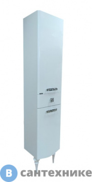 картинка Шкаф-колонна Comforty Монако-40 левая белый глянец