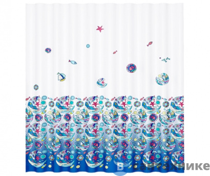 картинка Шторка для ванной WasserKRAFT Salm SC-13101 Полиэстер