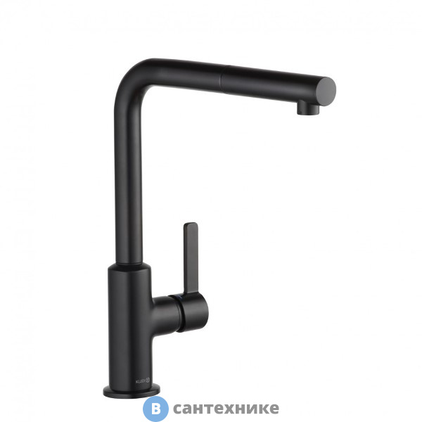 Смеситель Kludi L-INE S 408513975 для кухни, чёрный матовый