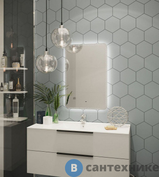 картинка Зеркало ART&MAX Messina AM-Mes-500-700-DS-F с подсветкой