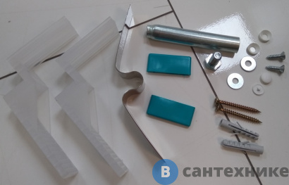 картинка Универсальный установочный комплект Cezares CZR-SCR-FIX-3-KIT для 3-й панели прямоугольной акриловой ванны