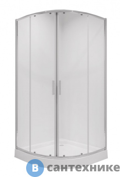 картинка Душевой уголок Niagara NG-6606 (90*90*190) полукруг, двери раздвижные, без поддона