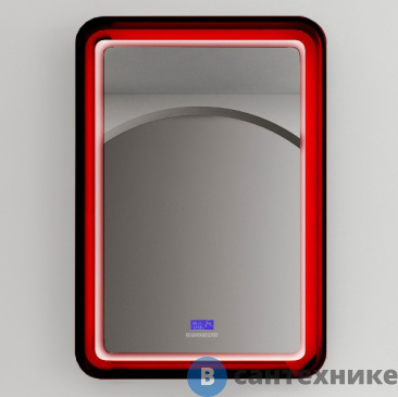 картинка Зеркало ABBER Kristall AT6701Rubin с подсветкой 55х80