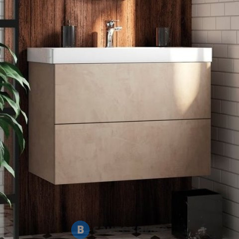 Тумба под раковину Art & MAX AM-Verona-Push-800-2C-SO-St подвесная с двумя выкатными ящиками, 800x450x550