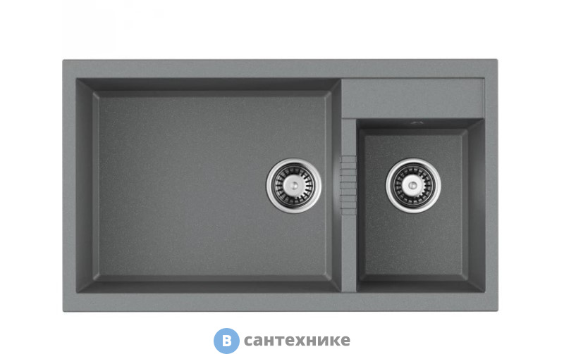 Кухонная мойка OMOIKIRI Tedori 86-2-LB-GR grey (4993573)