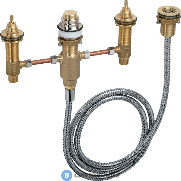 Скрытая часть Hansgrohe 13244180 смесителя для ванны