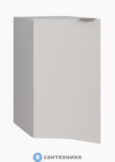 Шкаф подвесной Cezares RIALTO с одной распашной дверцей, левосторонний 55176 Bianco opaco, 34x41x65