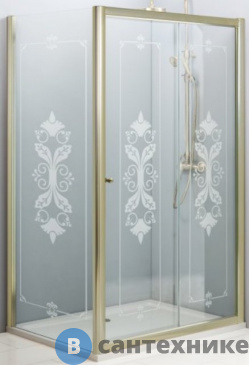 картинка Душевой уголок Cezares GIUBILEO-AH-1-120/90-SCORREVOLE-CP-G 1200x900x1950, без поддона