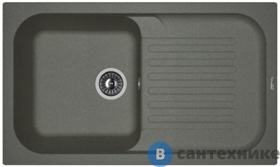 картинка Кухонная мойка FLORENTINA Арона 860, чёрный FG (20.225.D0860.102)