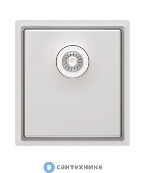 Кухонная мойка Florentina Оптима-HM 360.400.10.10 сатинированная, перелив в чаше (OHM.360.400.B.10.S.10)