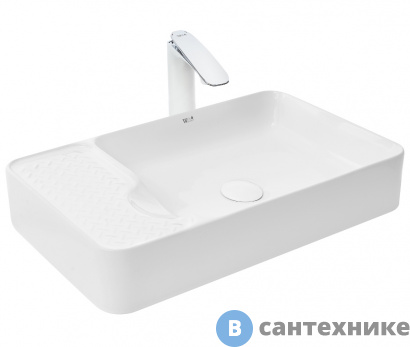 картинка Раковина WELTWASSER ELBACH 2263 накладная (565х360х110)