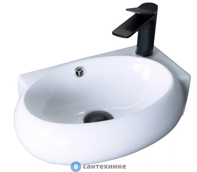 Раковина подвесная GID-ceramic N9100L белый (435х300х130)