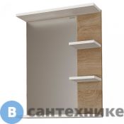 Зеркало Grossman ПОЛО-57 см с полками комбинированное (205701-1) (разобранный вид)