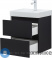 картинка Тумба под раковину Aquanet Вега 2.0 50 черный (337952)