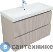 Тумба под раковину Aquanet Джейн (Flat) 100 бежевый (343979)